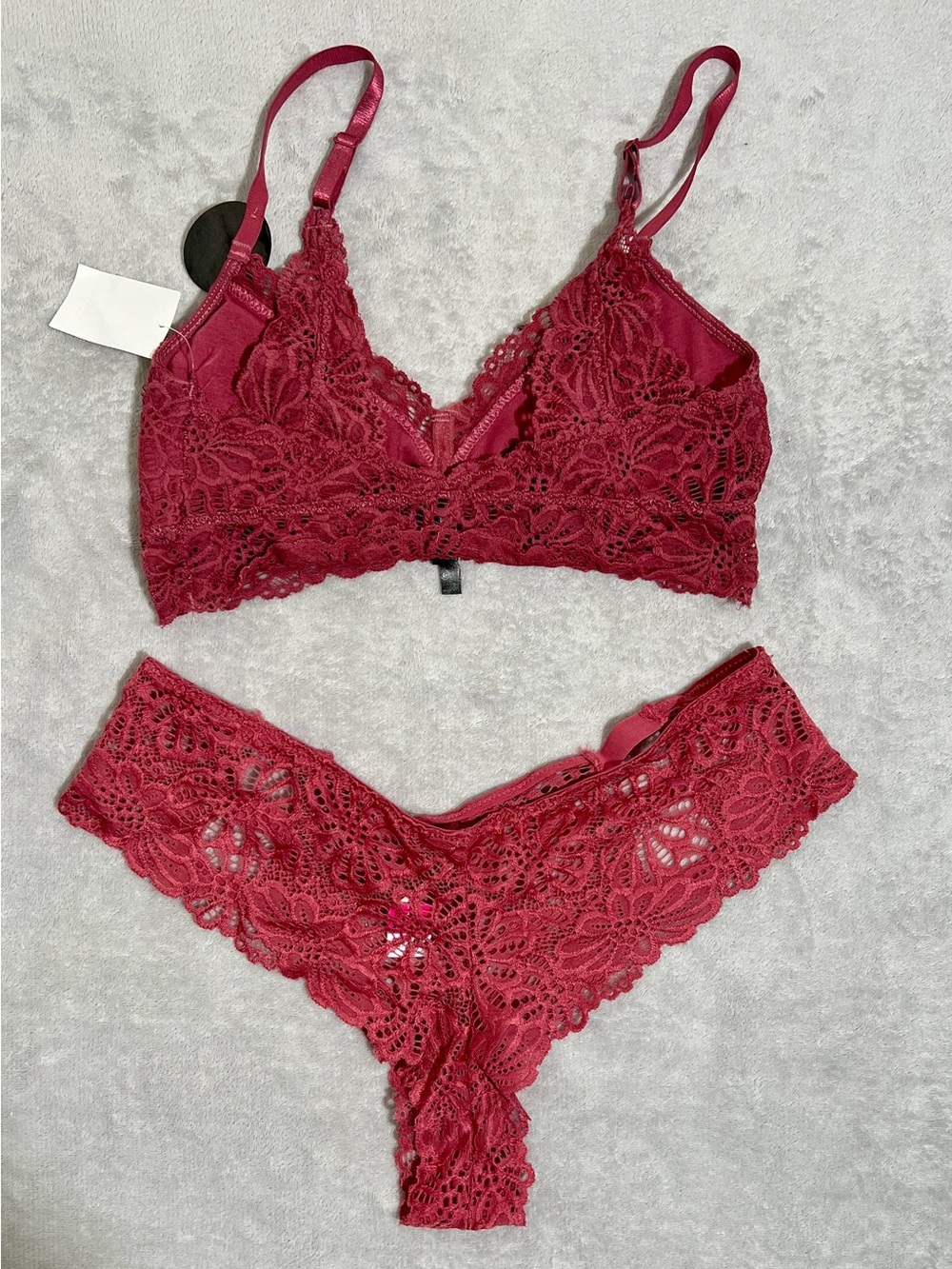Charlotte Russe Lace Bralette & Lace Bikini Set L - XL - Picture 2 of 9